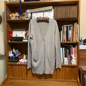 Japanese brand “Another Edition” light gray cardigan